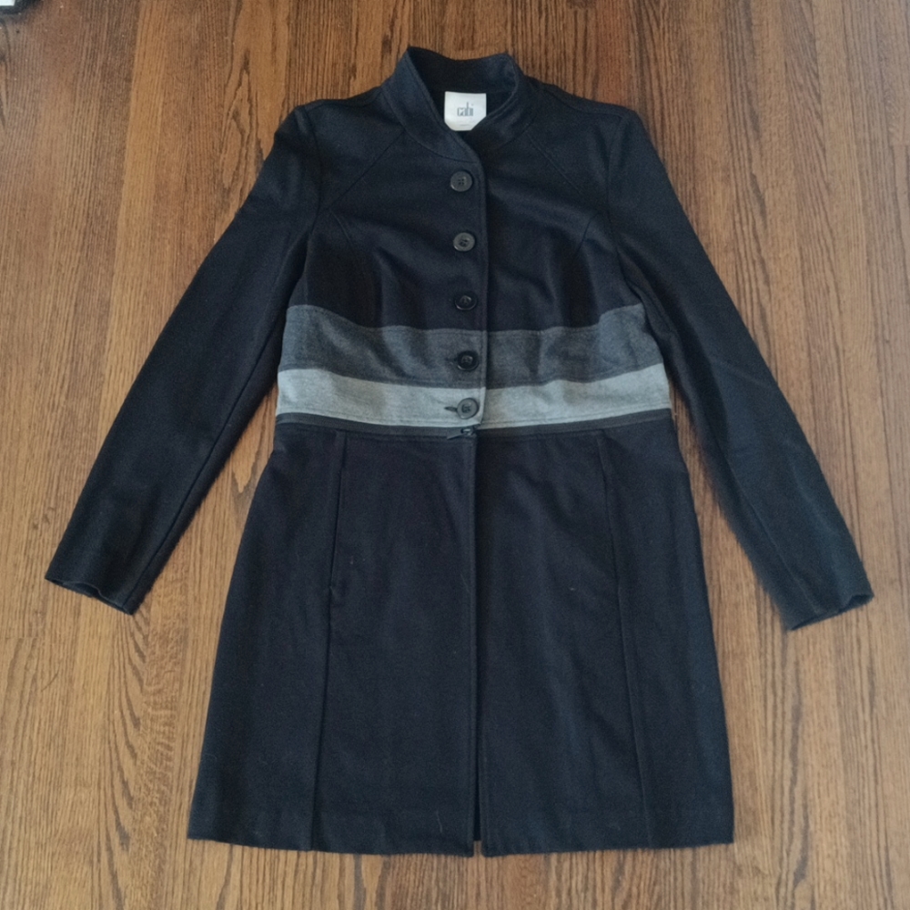 Women's Cabi Striped Convertible Jacket - SIZE M